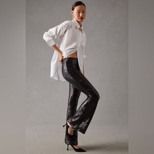 Anthropologie Joni Sequin Flare Pants NWT
